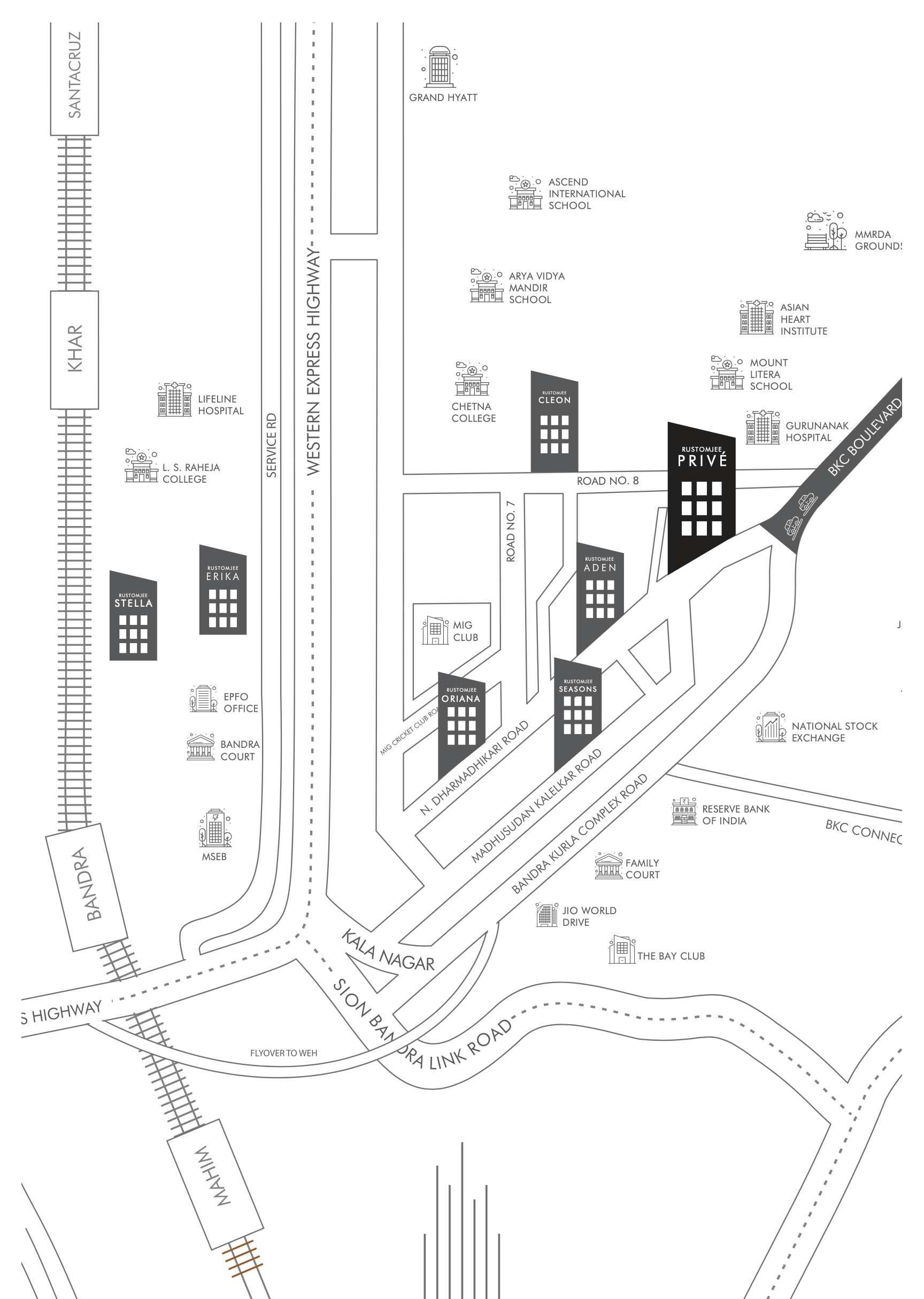 Rustomjee Prive, Bandra East — floor plan 2