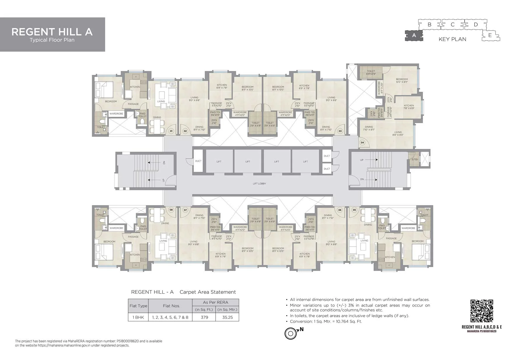 Regent Hill, Powai — floor plan 1