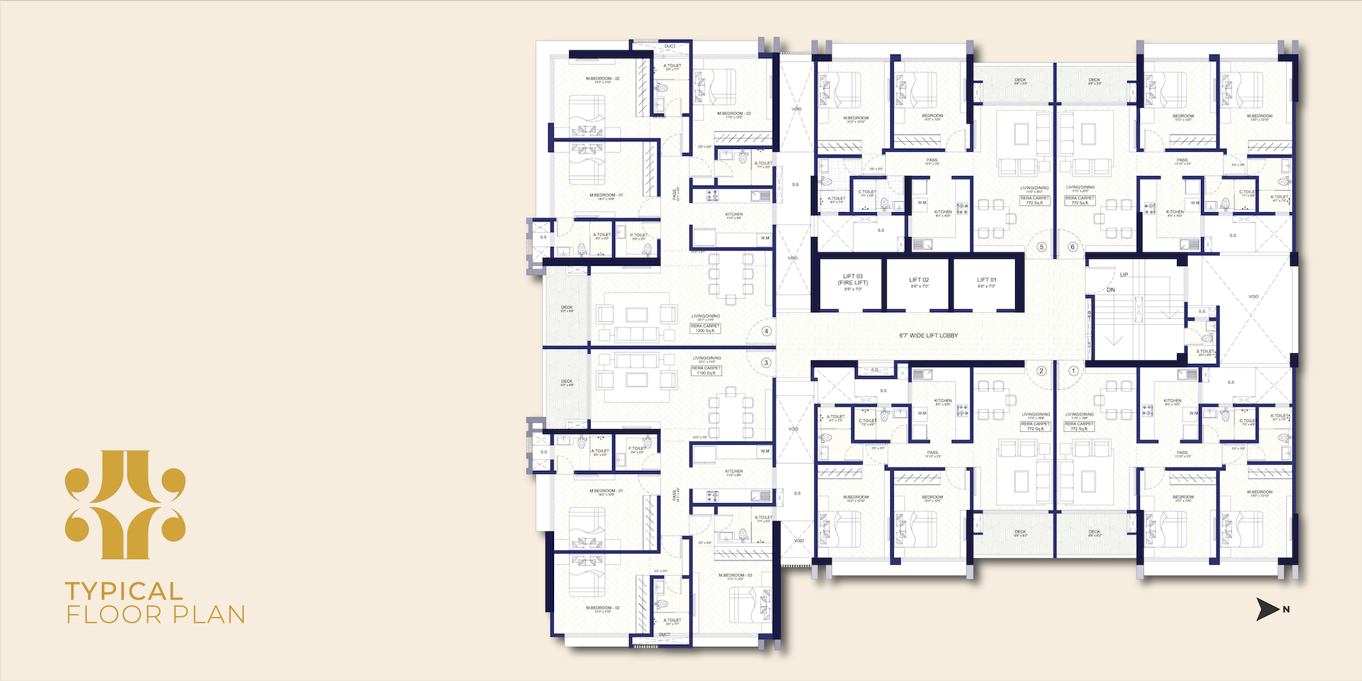 Dotom Jewel, Ghatkopar East — floor plan 1