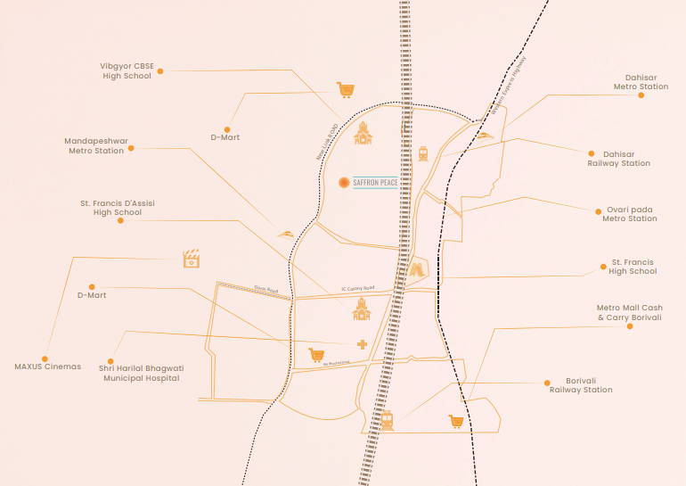 Saffron Peace, Borivali West — floor plan 2