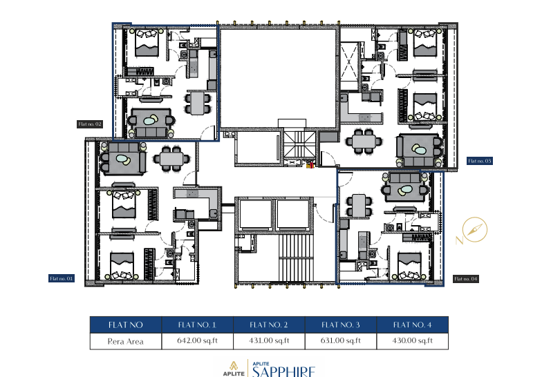 Aplite Sapphire, Grant Road — floor plan 1