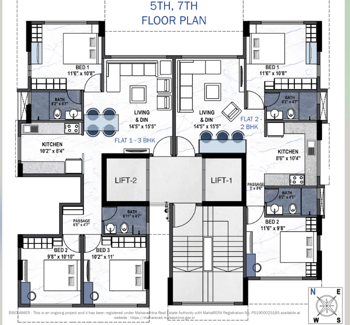 Sumati Heights, Matunga — floor plan 1