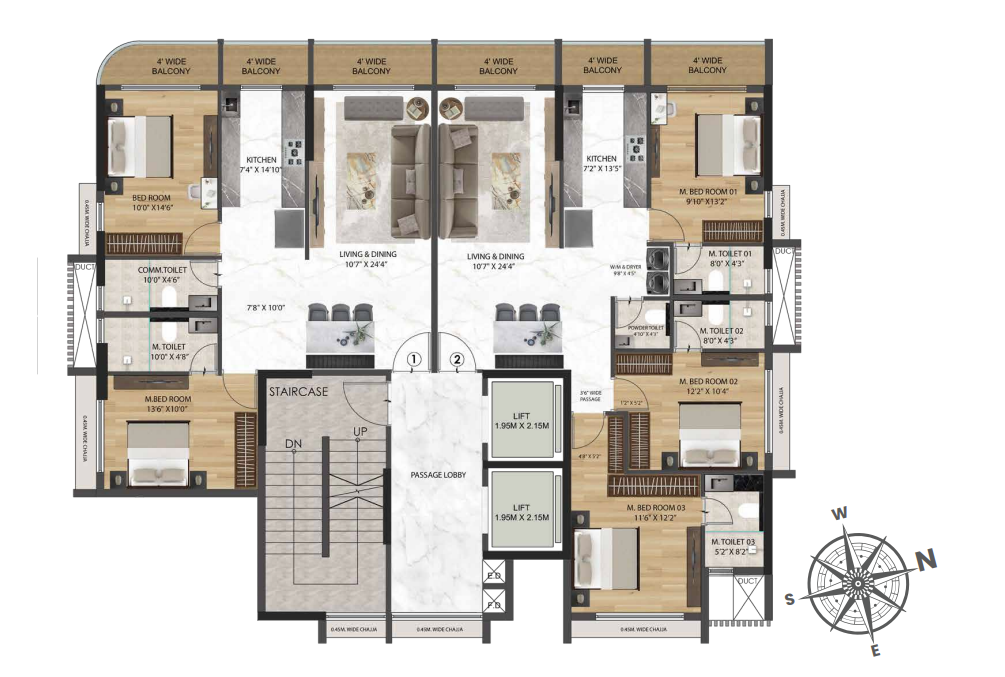Sanghvi Optima, Dadar East — floor plan 1