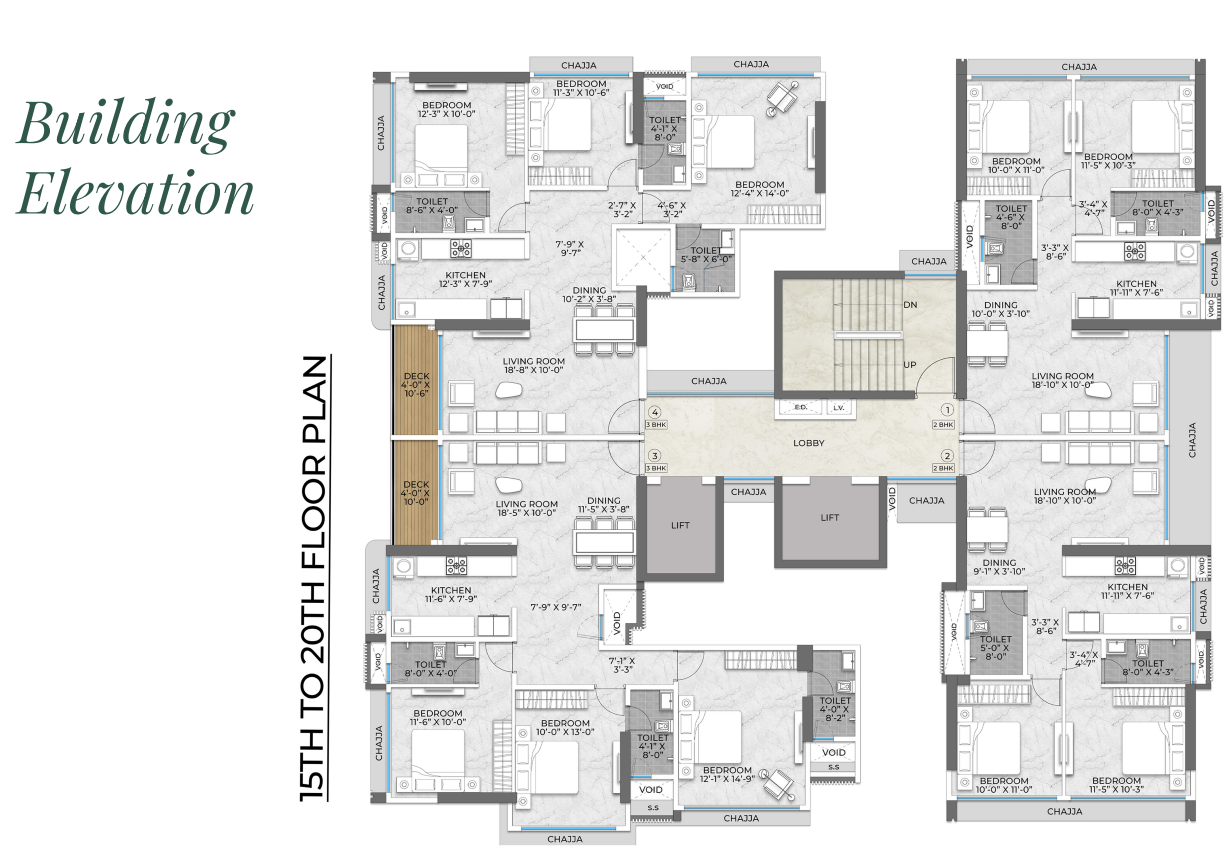 Satviki Horizon, Dadar East — floor plan 1