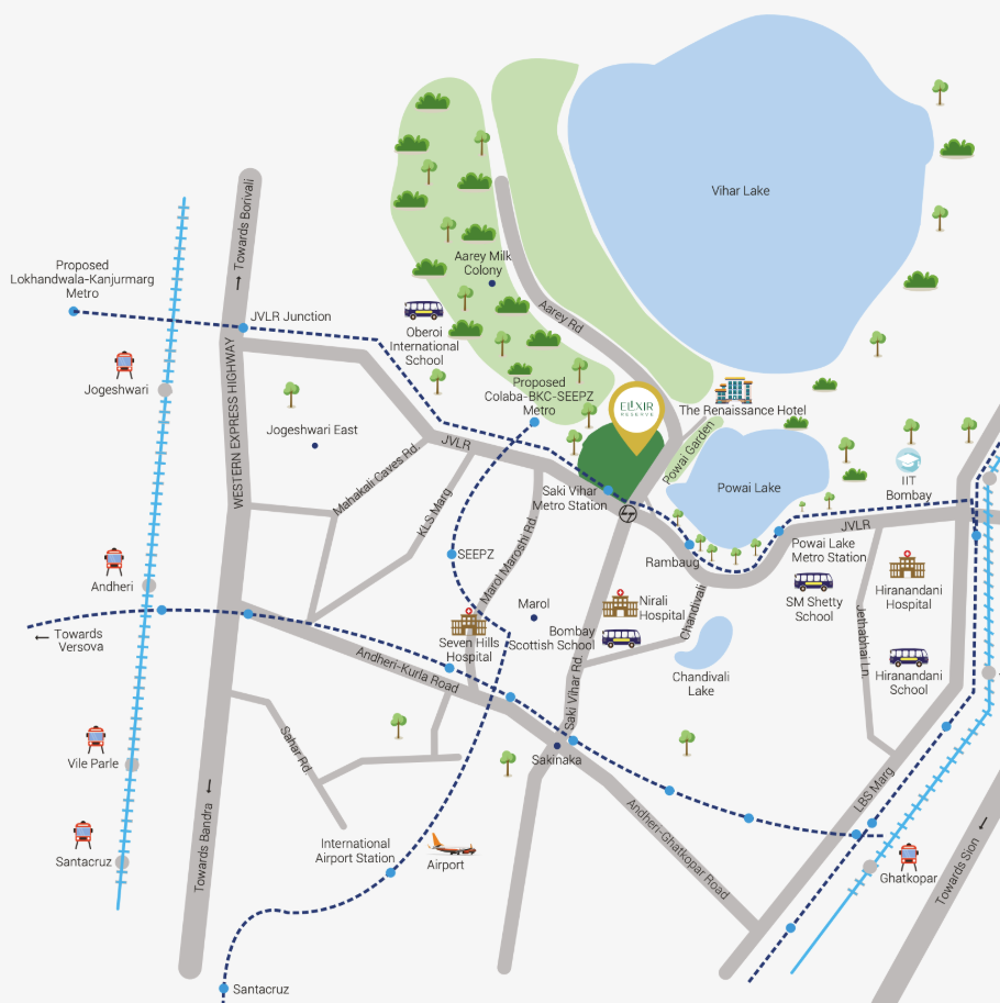 Elixir Reserve Dove, Powai — floor plan 1