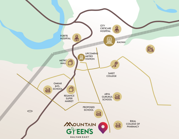 Mountain Greens, Kalyan East — floor plan 1
