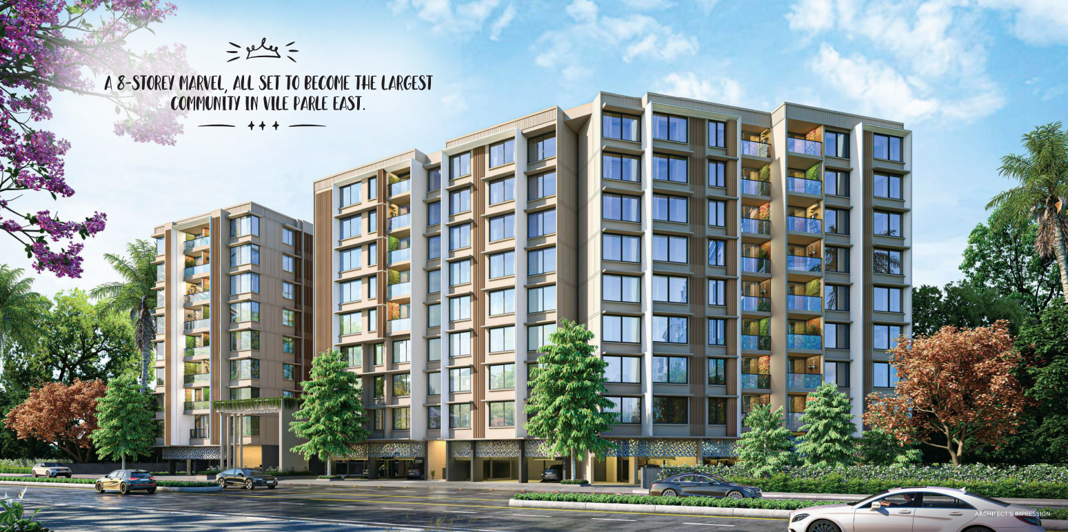 1 Semi-Furnished in Arkade Pearl 2 , Vile Parle East