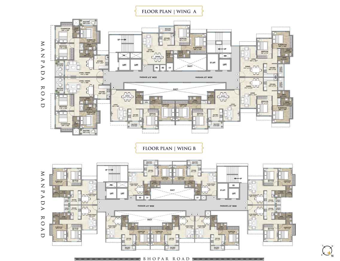 Mahaavir Pride, Dombivli — floor plan 1