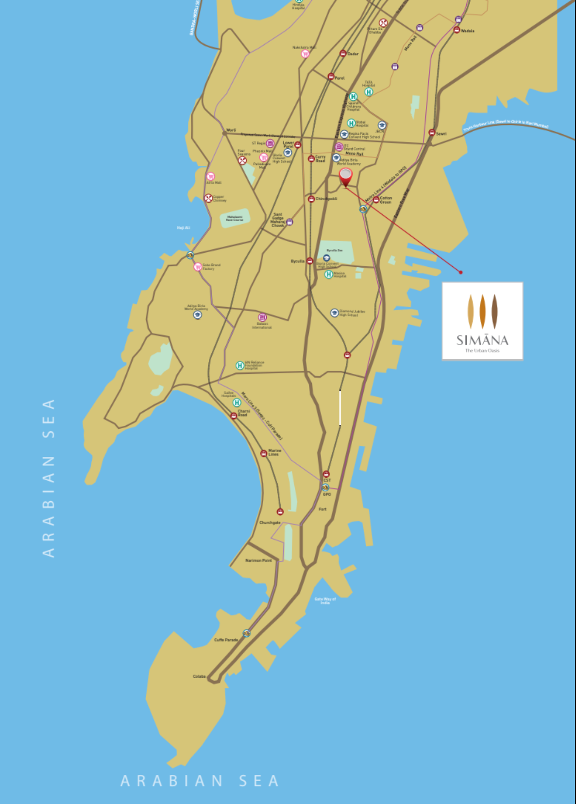 Bhoomi Simana Tower C, Parel — floor plan 1