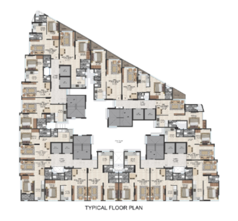 Sayba Arcadia, Kurla — floor plan 1