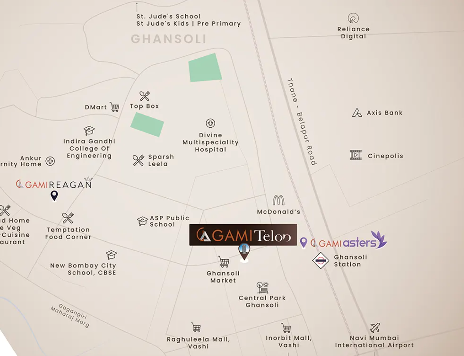 Gami Telon, Ghansoli — floor plan 1