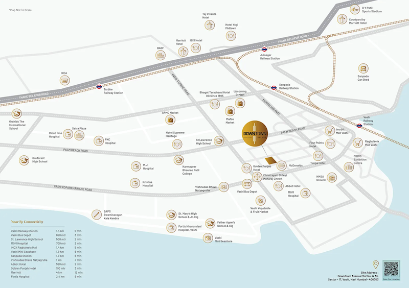 Gami Down Town Avenue, Vashi — floor plan 1