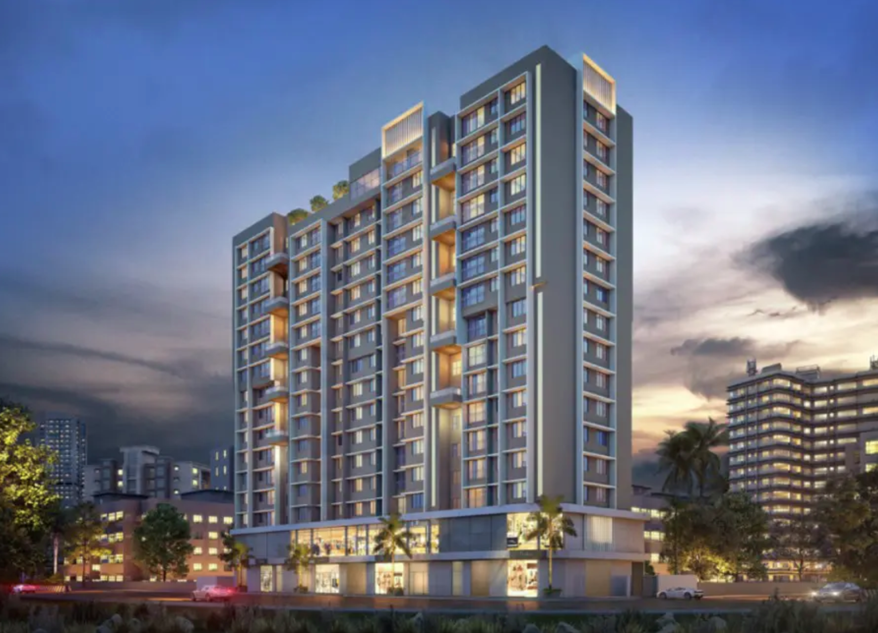 2 BHK Semi-Furnished in Alpine Vistara , Santacruz East