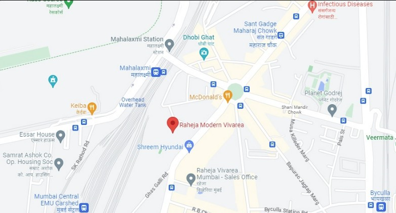 Raheja Modern Vivarea South, Mahalaxmi — floor plan 1