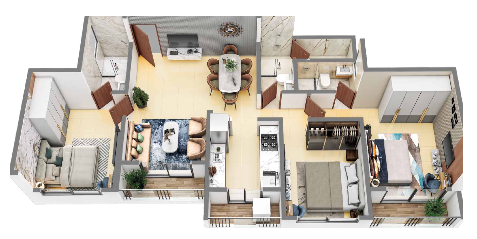 Rutu Heights, Kalyan — floor plan 1