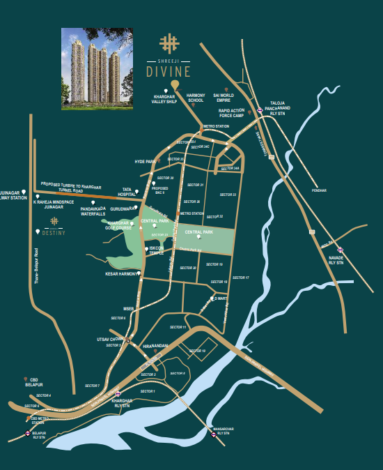 Shreeji Divine, Kharghar — floor plan 1