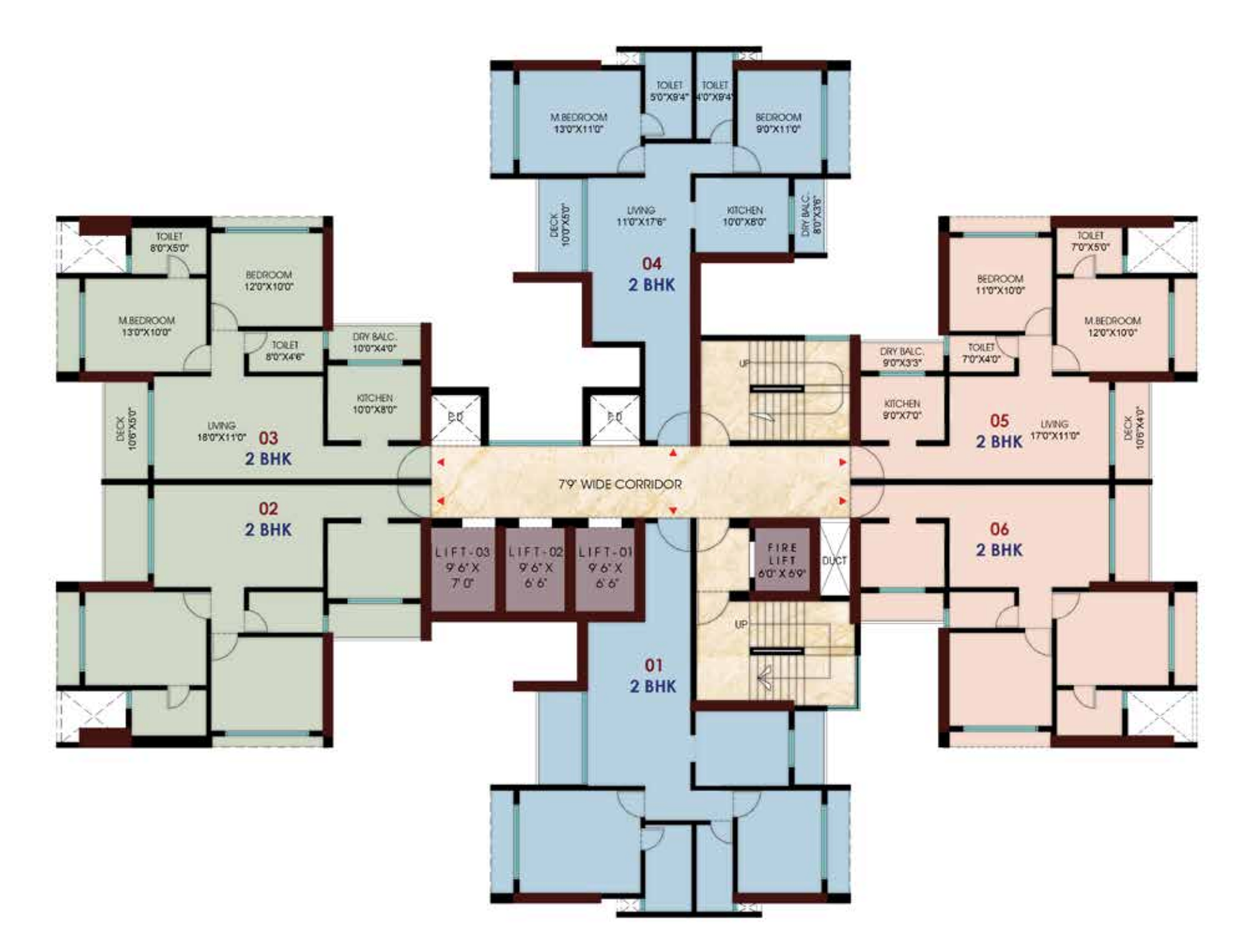 Kamdhenu Grandeur, Sanpada — floor plan 1