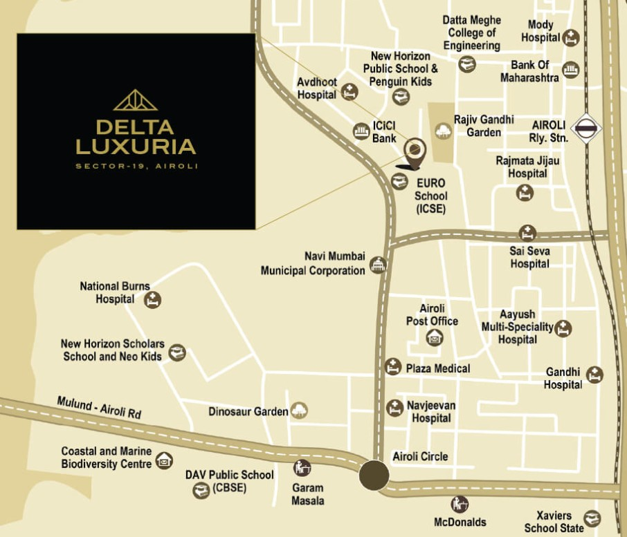 Delta Luxuria, Airoli — floor plan 2
