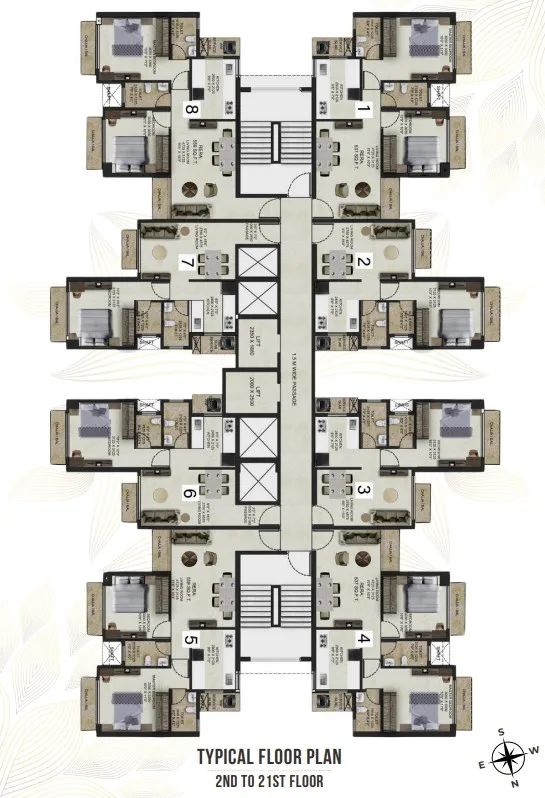 Gaondevi Crown, Kalyan — floor plan 1