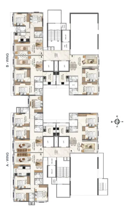 Poonam Polaris, Andheri West — floor plan 1