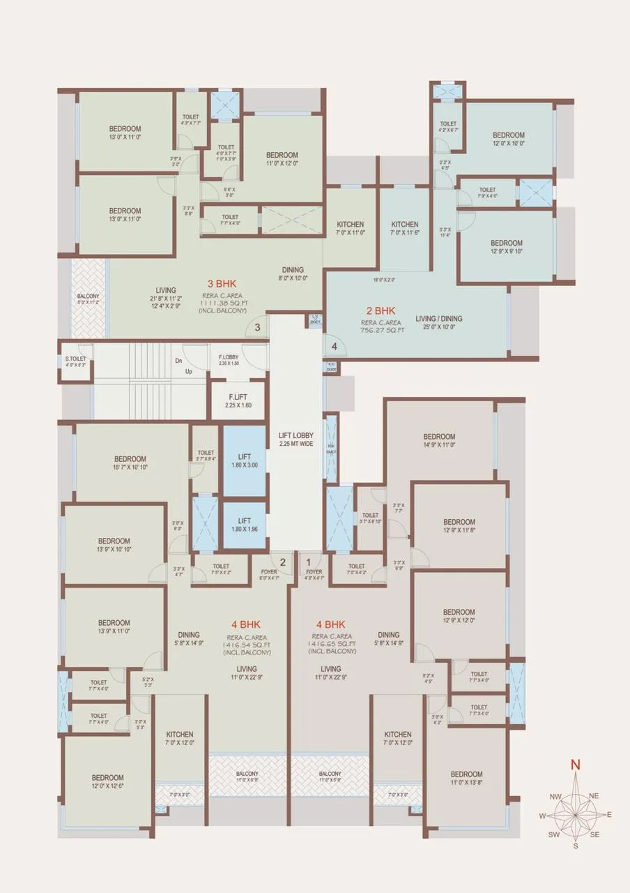 Kripa Jewel, Bandra West — floor plan 1