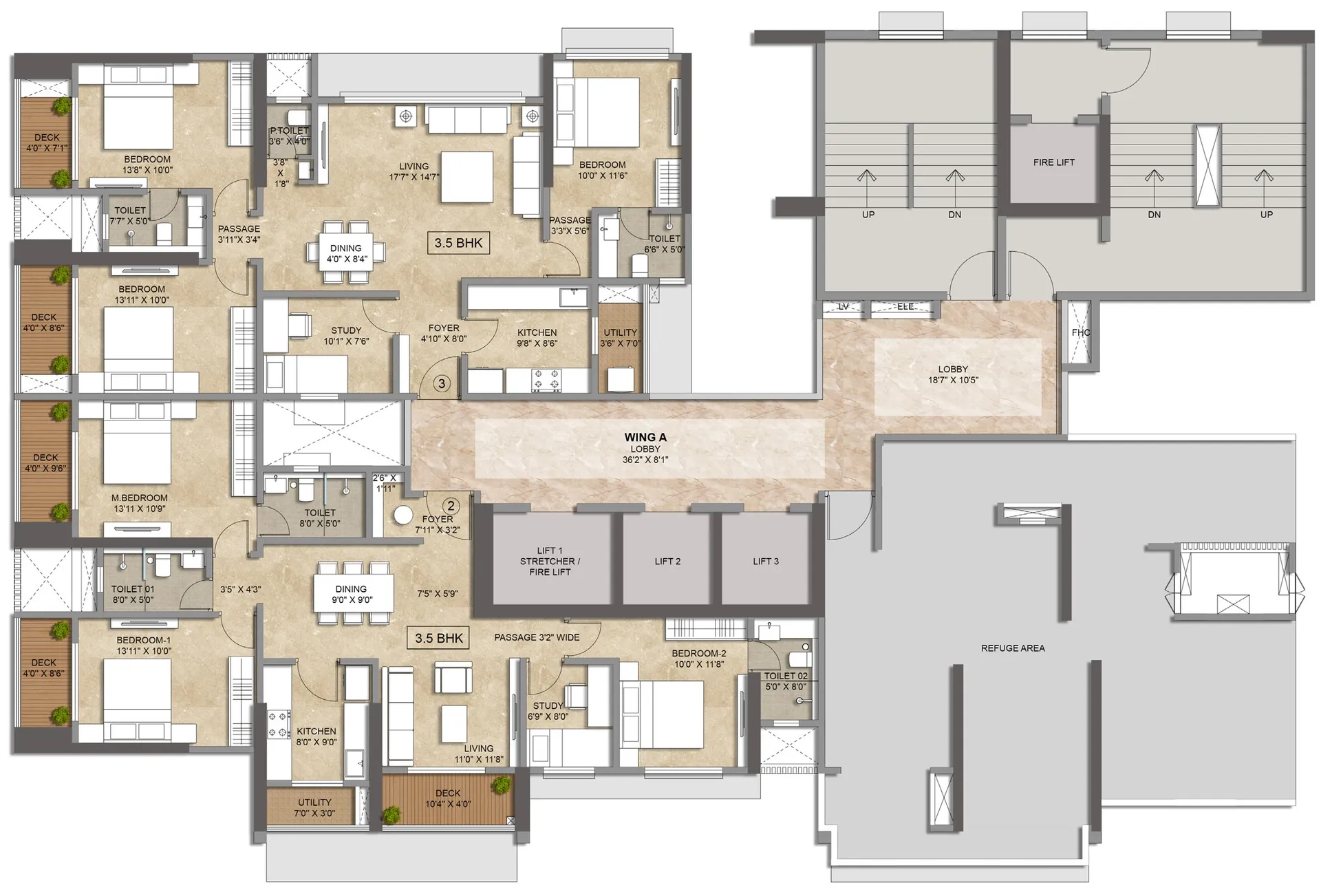 Blue Zone, Malad East — floor plan 2