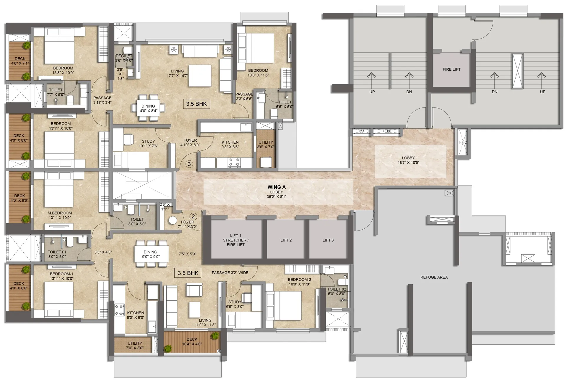 Blue Zone, Malad East — floor plan 3