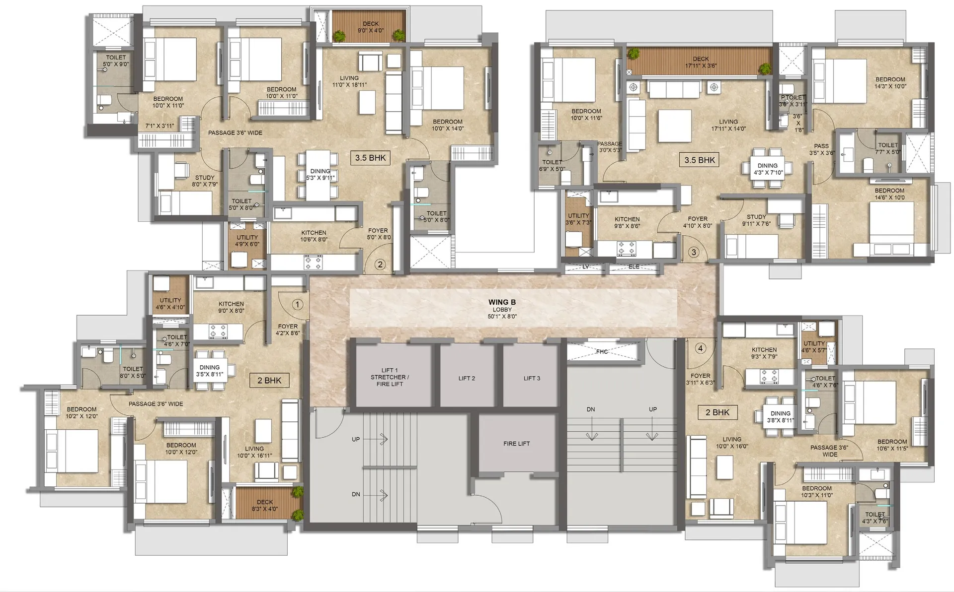 Blue Zone, Malad East — floor plan 5