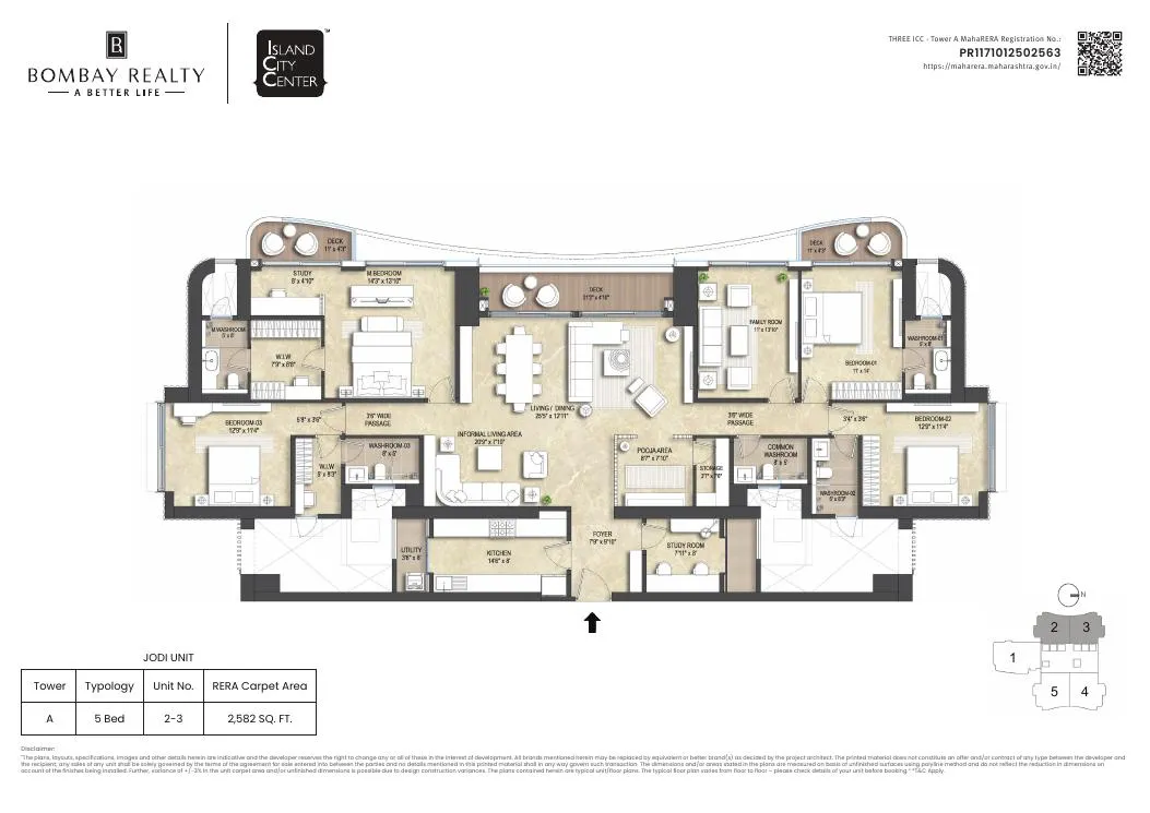 Three ICC - Tower A, Dadar East — floor plan 2
