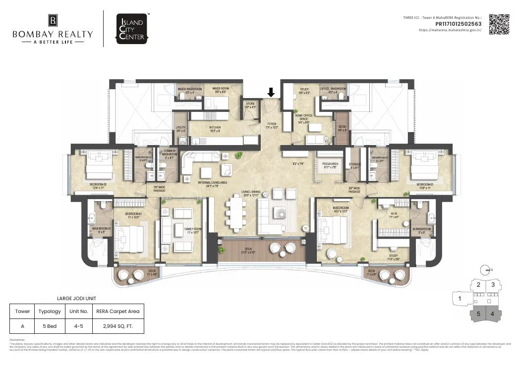 Three ICC - Tower A, Dadar East — floor plan 3