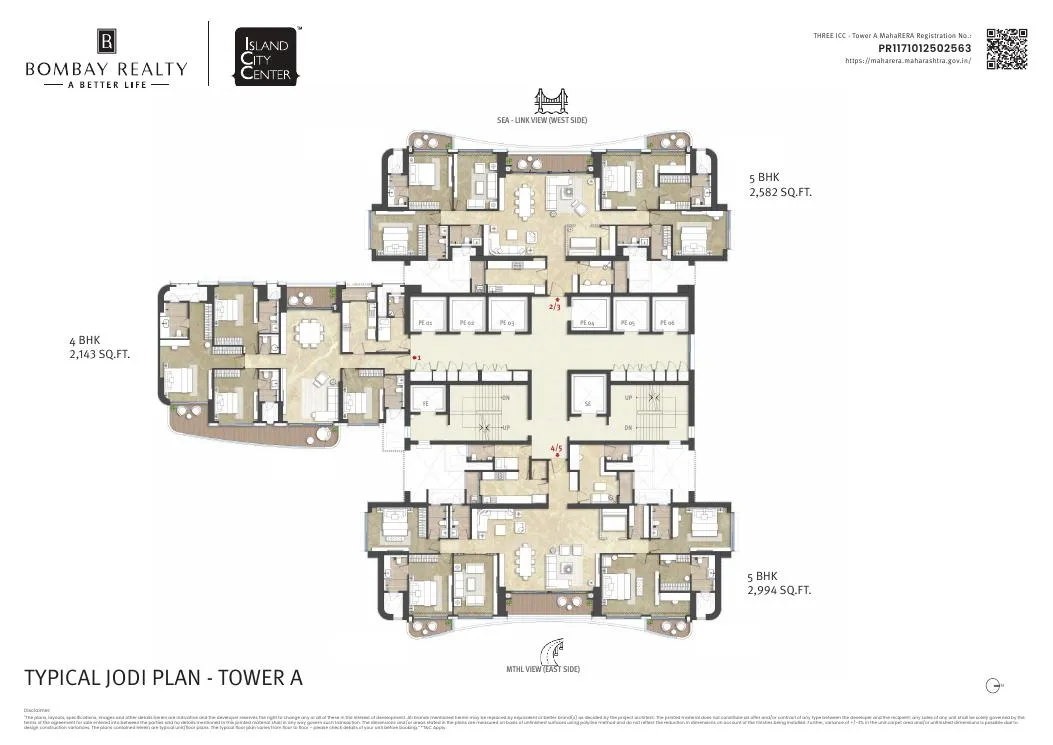 Three ICC - Tower A, Dadar East — floor plan 4