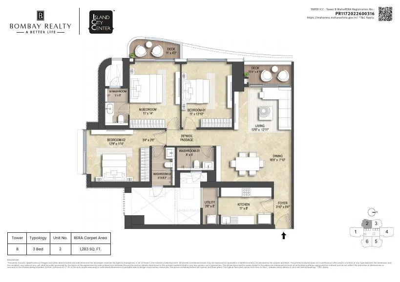 Three ICC - Tower B, Dadar East — floor plan 2