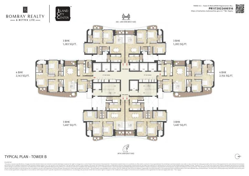 Three ICC - Tower B, Dadar East — floor plan 7