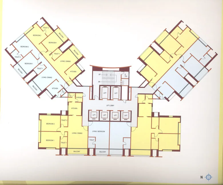 2 BHK Semi-Furnished in Ashok Towers - D Wing, Parel - Photo 6