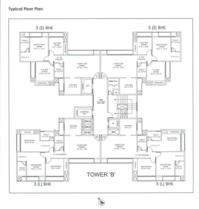 Runwal Pearl, Thane West — floor plan 1