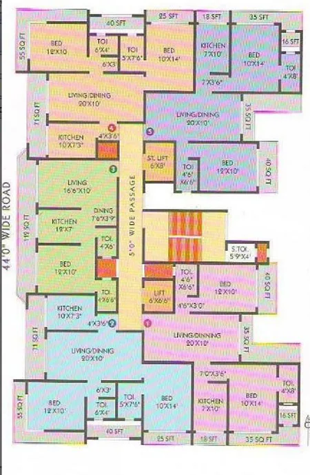 Fortune Heights, Santacruz East — floor plan 1