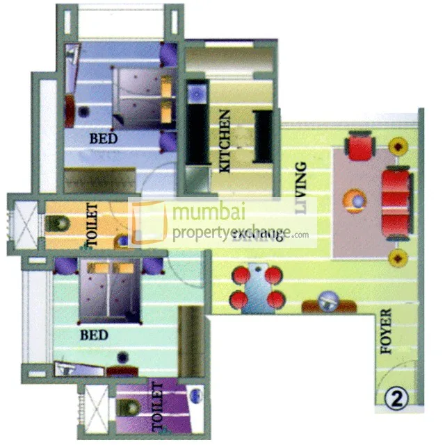 Tilak Indrayani, Chembur — floor plan 1