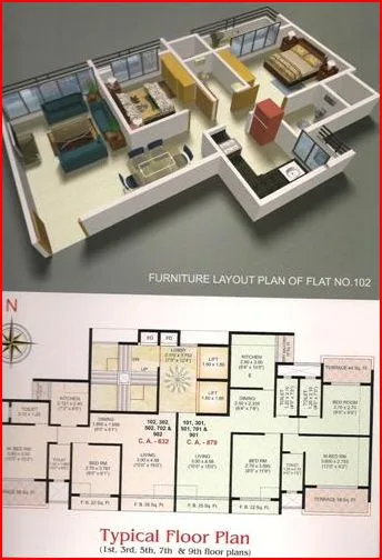 Tulip, Kharghar — floor plan 1