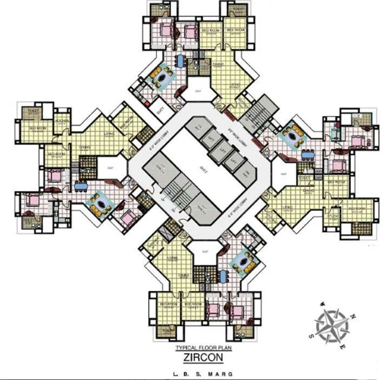Zircon and Amethyst, Mulund West — floor plan 1