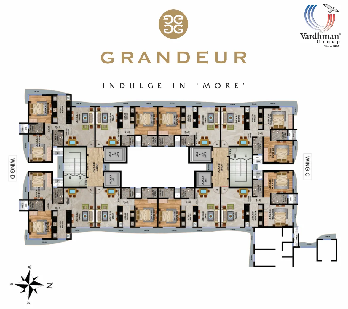 Vardhman Grandeur, Andheri West — floor plan 1
