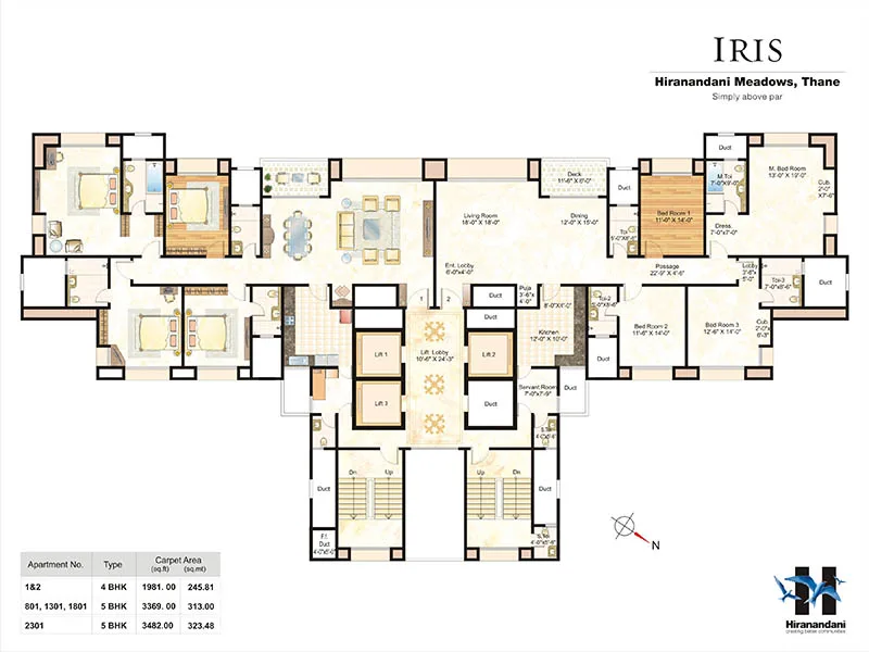 Hiranandani Iris, Panvel — floor plan 1