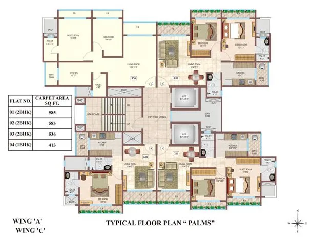 Srishti Oasis, Bhandup — floor plan 1