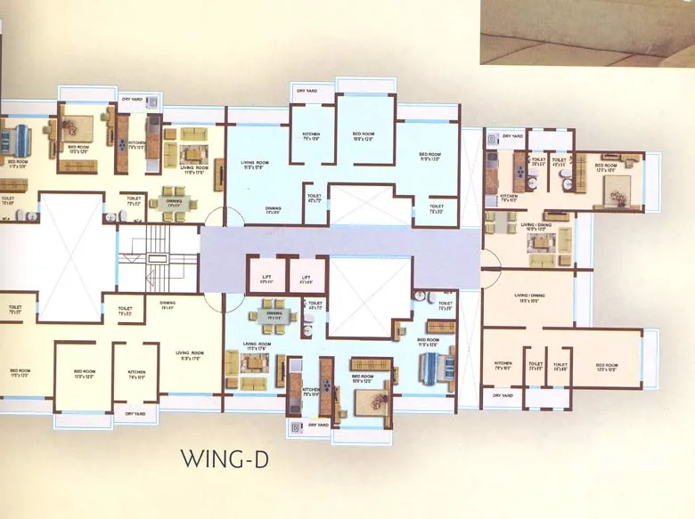 Indian Ocean C Wing, Andheri West — floor plan 1