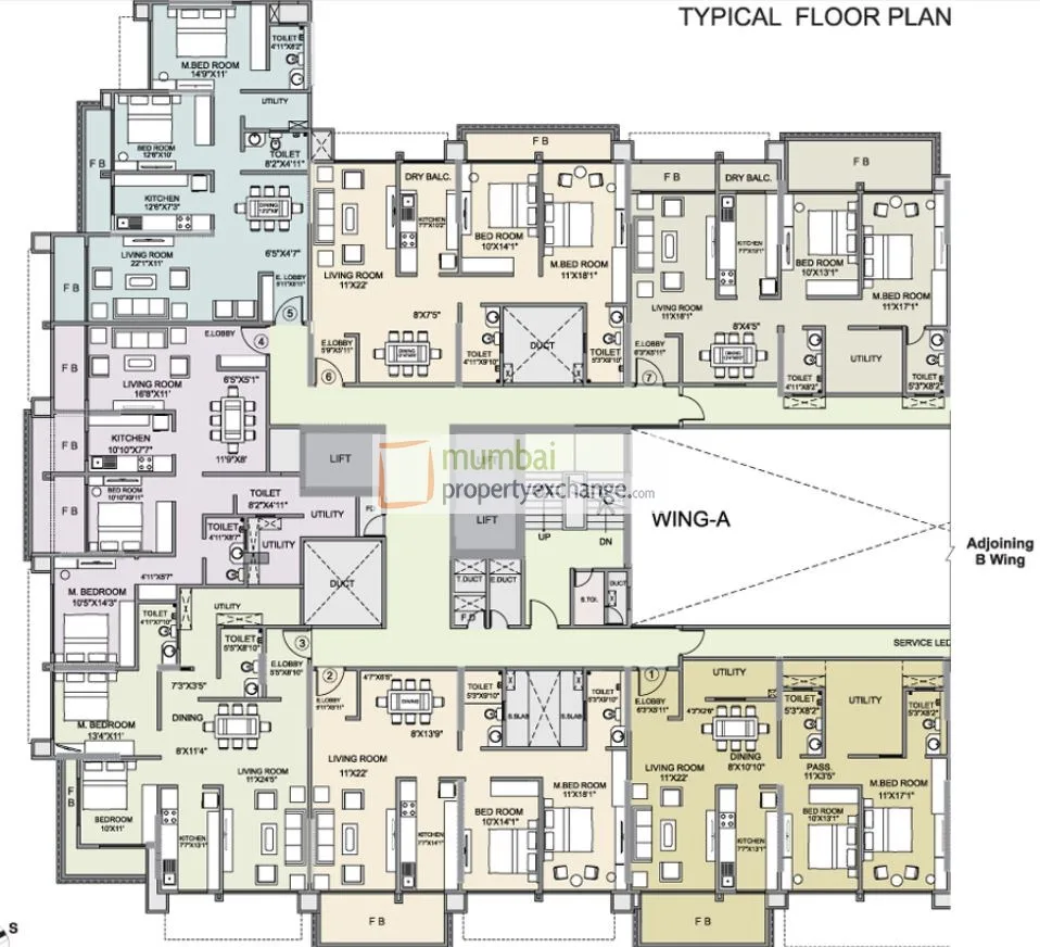 Hubtown Sunmist, Andheri East — floor plan 1