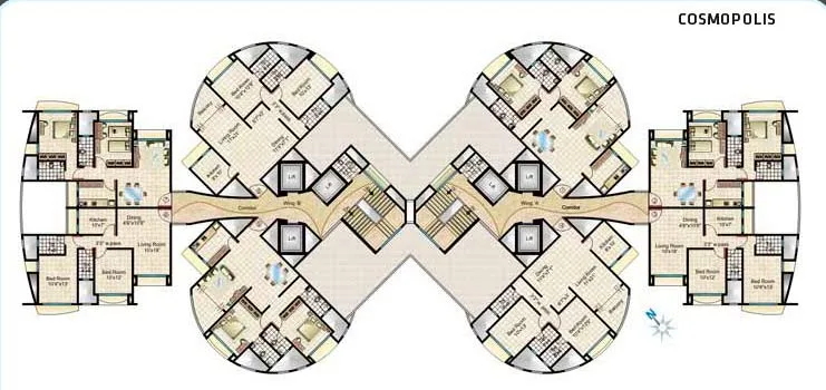 Cosmopolis, Andheri West — floor plan 1