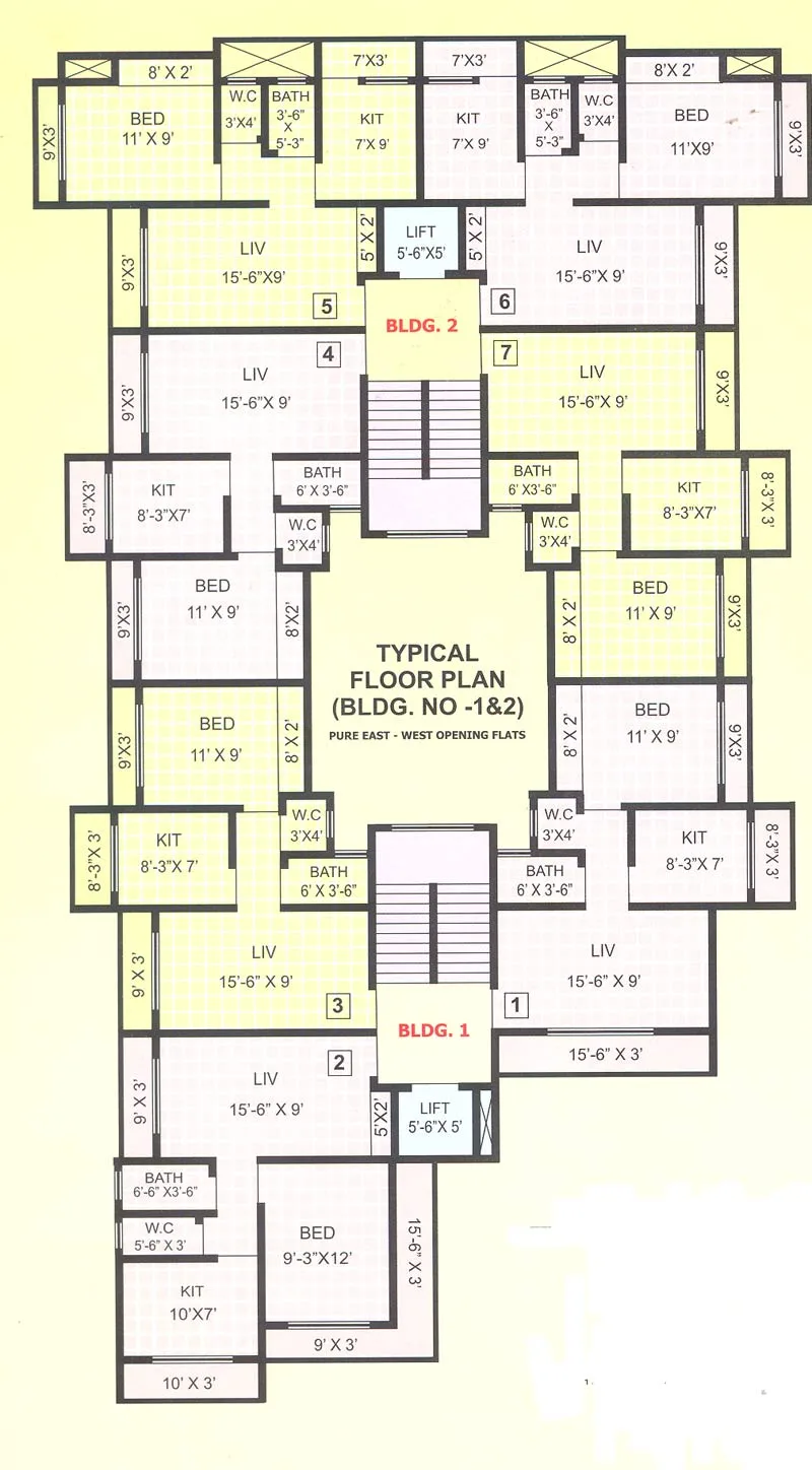 Sai Enclave, Mira Road — floor plan 1