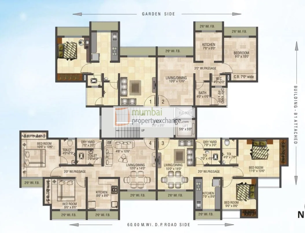 Mukta Residency, Thane West — floor plan 1