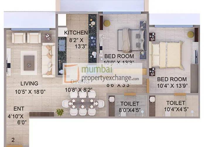 Tirumala Habitats, Mulund West — floor plan 1
