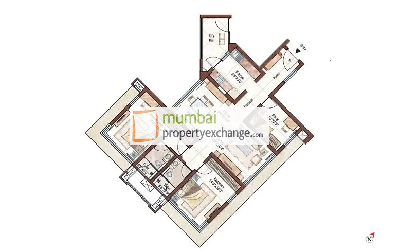 Ashford Royale, Mulund West — floor plan 1