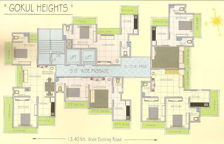 Gokul Heights, Kandivali West — floor plan 1
